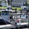 Delaware Natural Resources enforcement boat and a DENREC boat. 