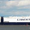LIBERTY PRIDE outbound on the Delaware River.